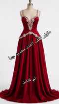 فستان ساتان مع شك